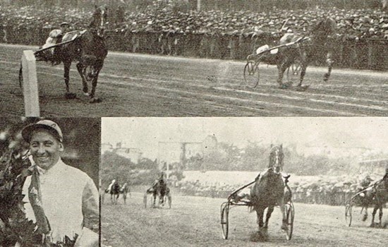 Fotocollage af Charlie Mills og Guy Bacon, der sammen indledte Copenhagen Cup-historien i 1928.