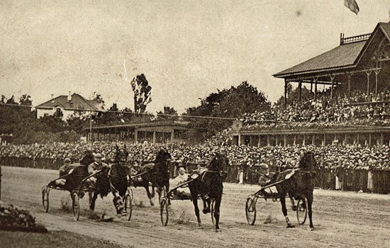 I starten af 1900-tallet var tribunerne på Charlottenlund Travbane oftest fyldt til bristepunktet på banens største løbsdage.