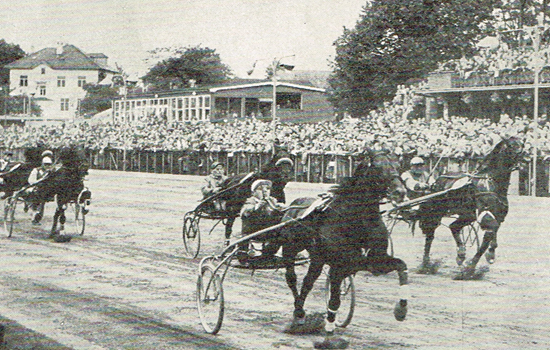 Leo Roy vinder Mesterskab for Danmark 1954 for Egon Larsen foran Onward Eagle (Hans Hansen) og Moster (N. J. Koster). Leo Roy er eneste hest med fire sejre i DM-historien.