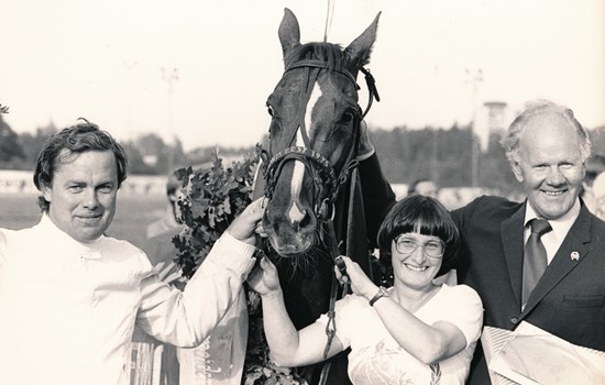 I løbet af sin karriere tog Karl Laursens Tarok hele 111 sejre. Ved 105 af disse sejre sad Jørn Laursen i sulkyen. (Foto: Burt Seeger)